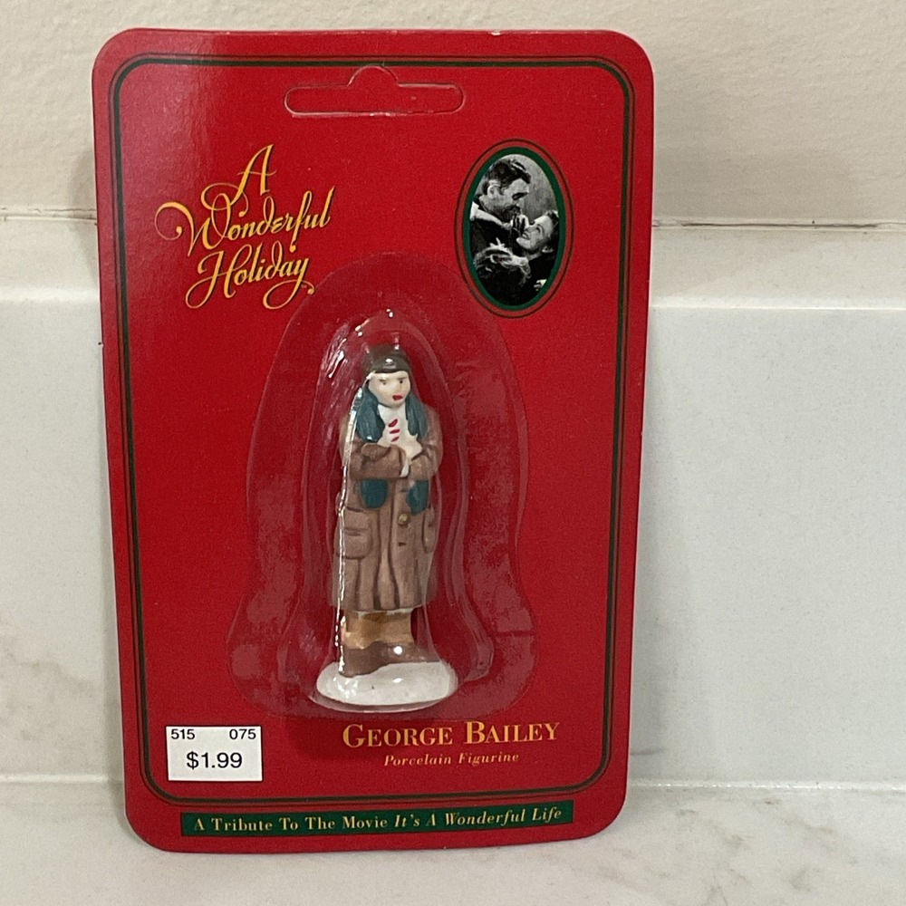 1995 It's A Wonderful Life George Bailey Porcelain Figurine New Sealed
